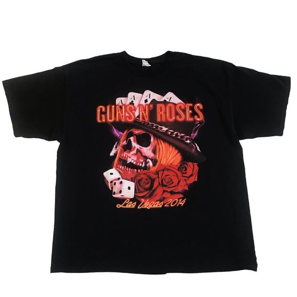 Guns N Roses GNR Adult XXL 2XL Concert Tour T Shirt Las Vegas Residency 2014 EUC - Picture 1 of 6